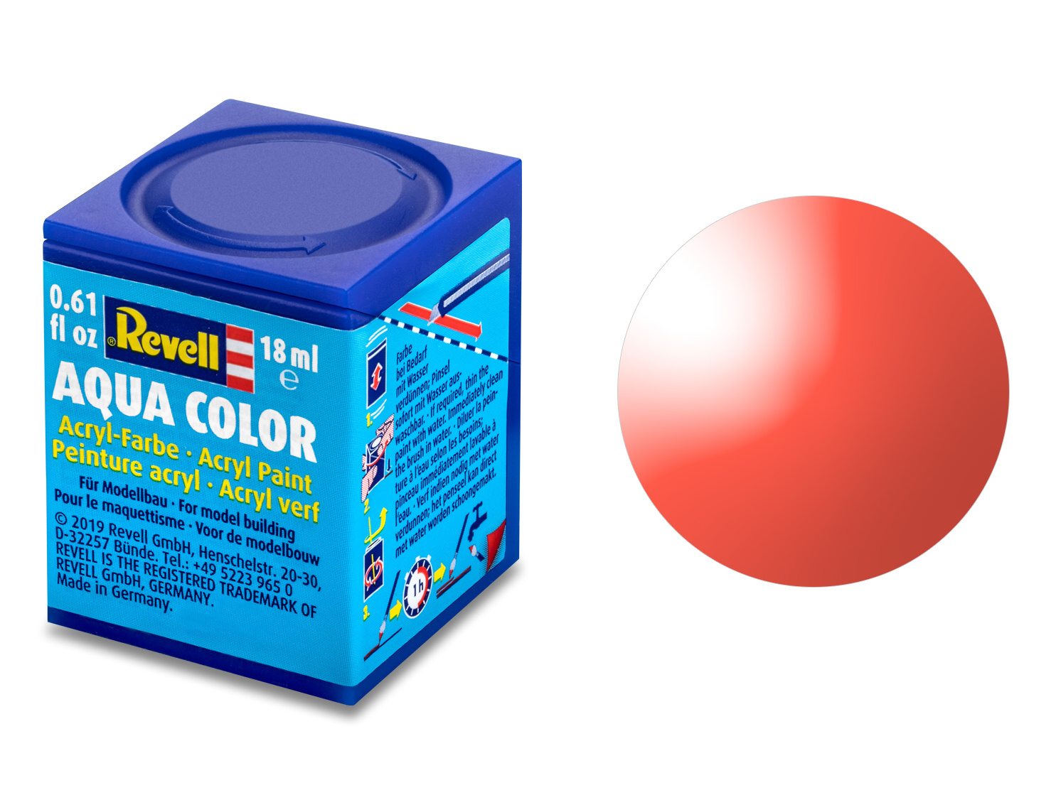 36731 - AQ Červená čirá 18ml (Red) 731