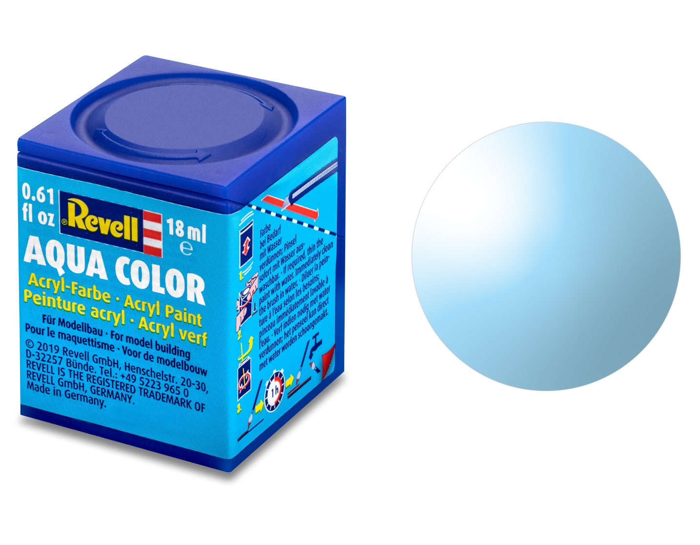 36752 - AQ transparentní modrá 18ml (Blue Clear) 752