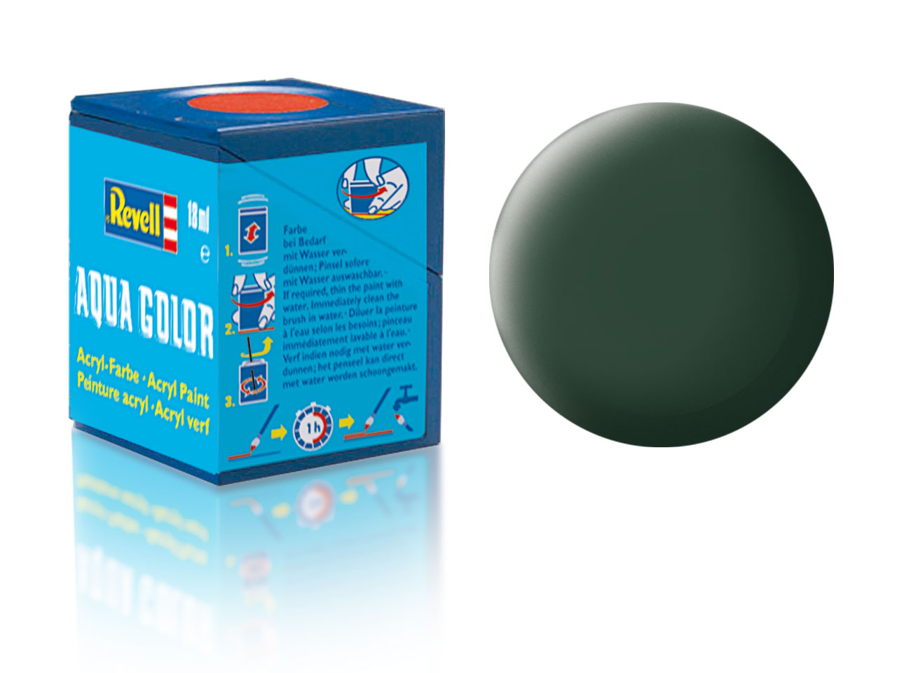 36168 - AQ Tmavě zelená 18ml (Dark Green) 68