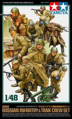 Russian Infantry+Tank Crew (Tamiya 1:48)