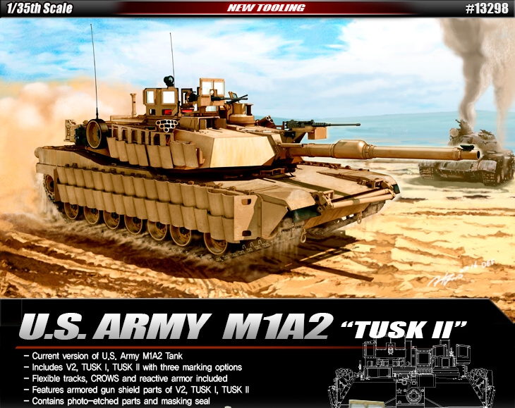 U.S. Army M1A2 TUSK II (Academy 1:35)