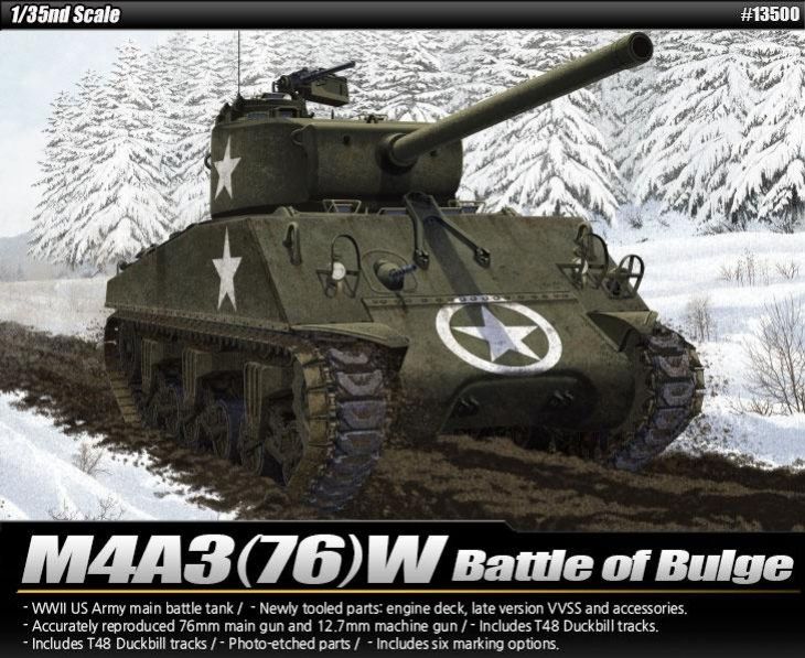 M4 A3 (76)W Battle of Bulge (Academy 1:35)
