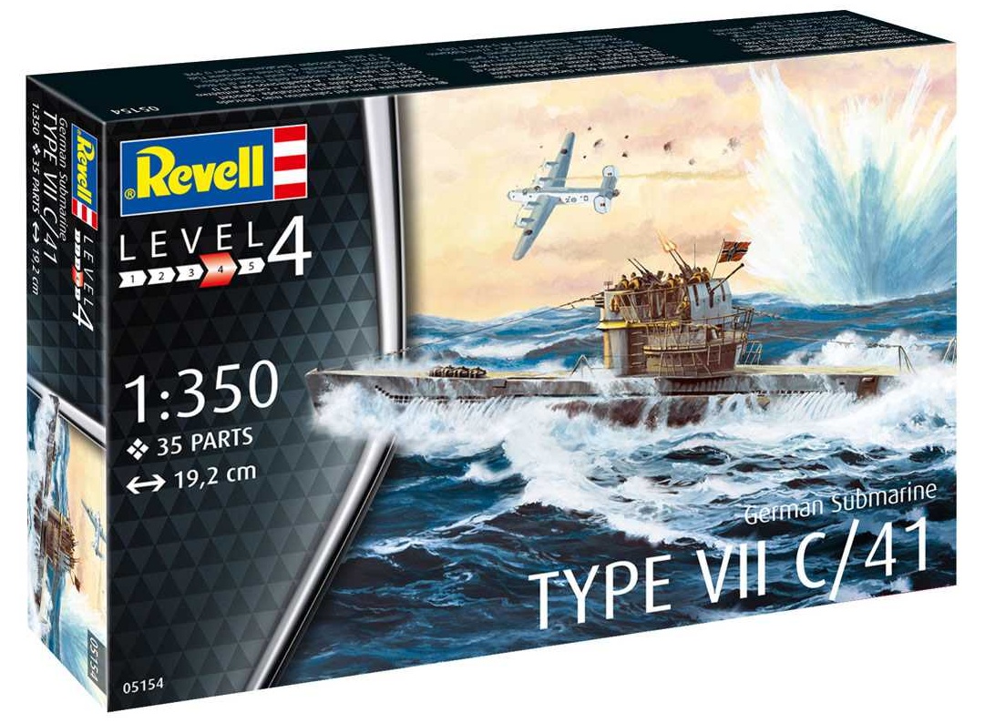 German Submarine Type VII C-41 (Revell 1:350)