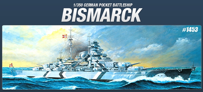 GERMAN BATTLESHIP BISMARCK (Academy 1:350)