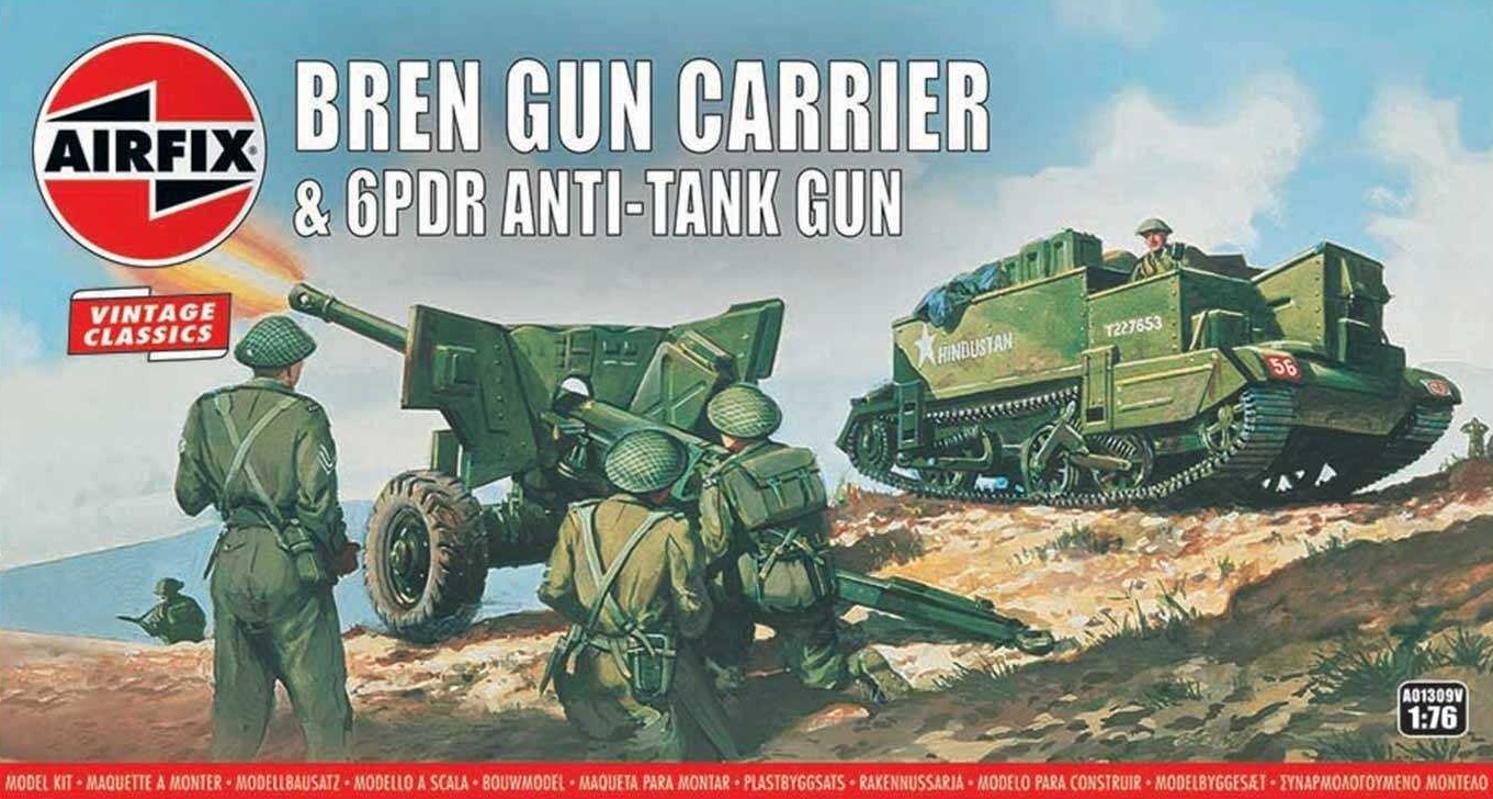 Bren Gun Carrier & 6 pdr Anti-Tank Gun (Airfix 1:76)