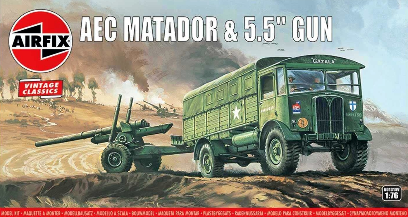 AEC Matador & 5.5 Gun (Airfix 1:76) 
