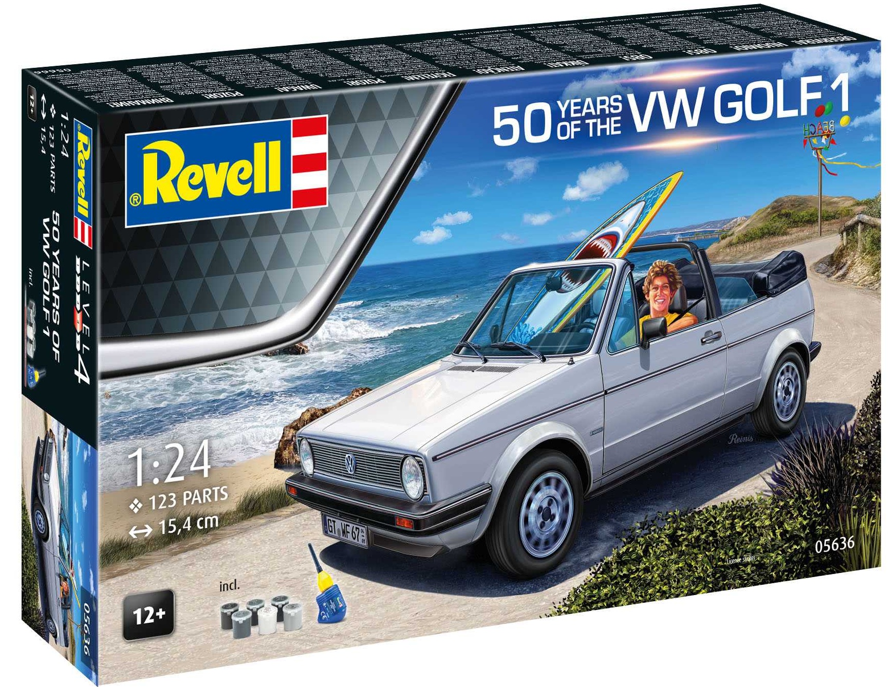 Gift-Set auto - 50 Years of the VW Golf 1 (1:24)