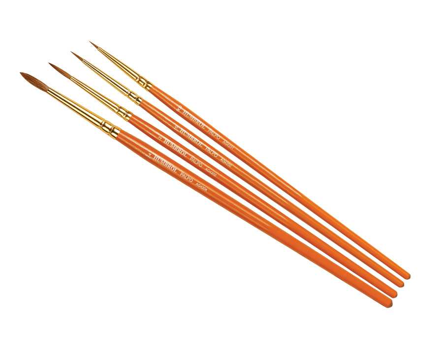 Humbrol Palpo Brush Pack AG4250 - sada štětců (velikost 000-0-2-4)
