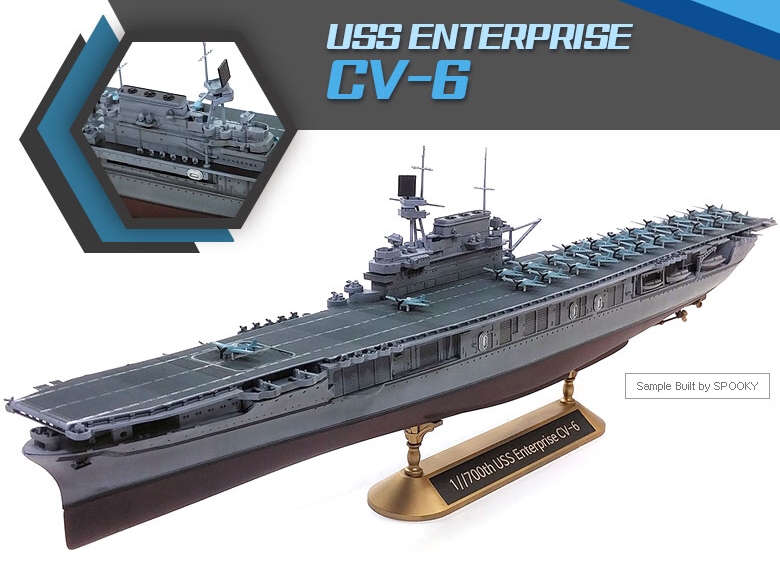 USS Enterprise CV-6 "Batte of Midway" (Academy 1:700)
