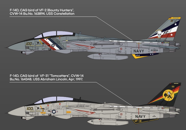 Grumman F-14D “VF-2 Bounty Hunters” (1:72)