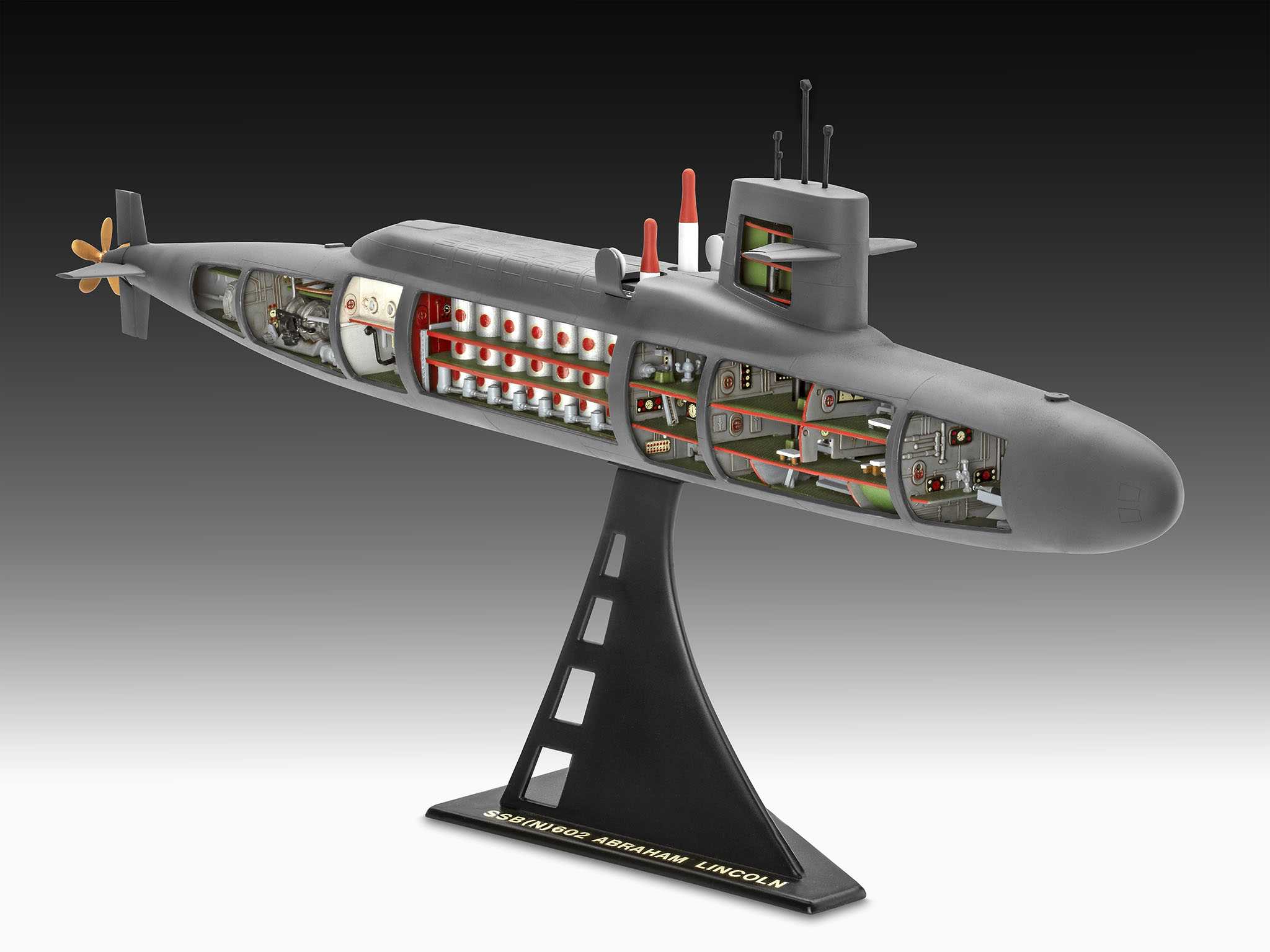 Ponorka - S.S.B. Abraham Lincoln with Interior (1:253)