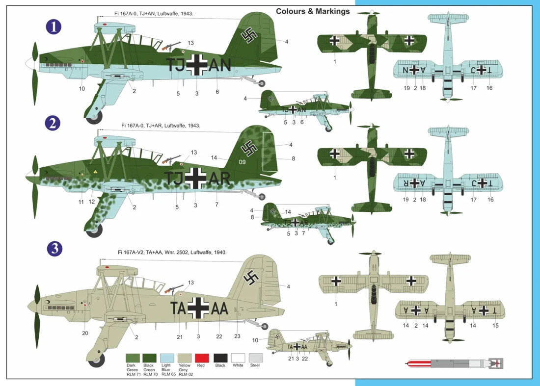 Fi 167A-0 "Luftwaffe" 1:72