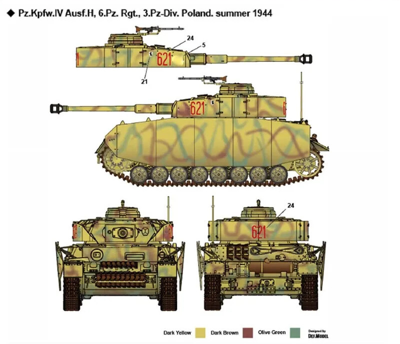 German Pz.Kpfw.IV Ausf.H 1:72