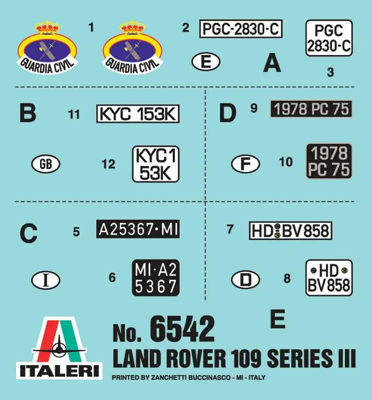 LAND ROVER III 109 „Guardia Civil“ (Italeri 1:35) 