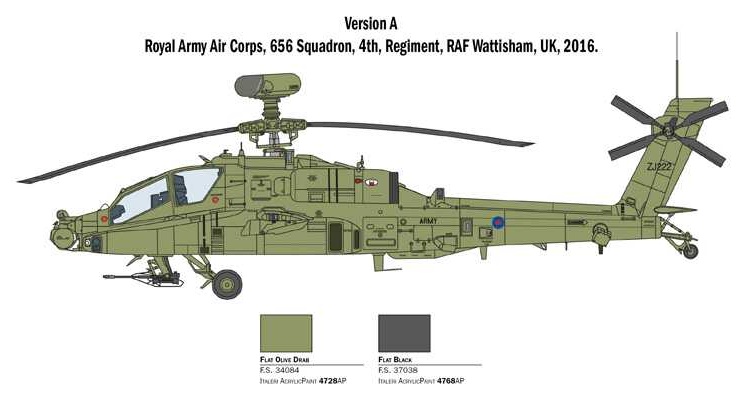 AH-64D LONGBOW APACHE (Italeri 1:48)