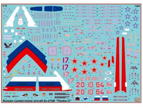 Sukhoi SU-27 UB Flanker-C (Zvezda 1:72) 
