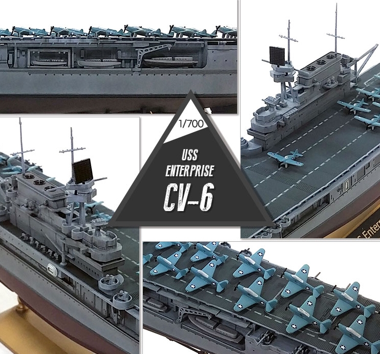 USS Enterprise CV-6 "Batte of Midway" (Academy 1:700)