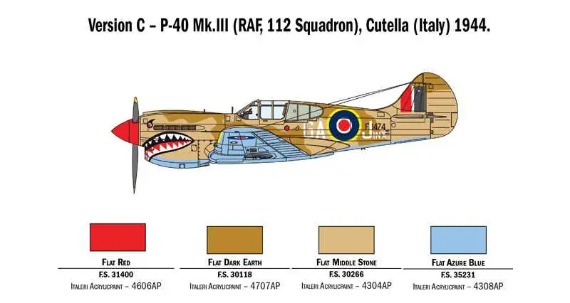 P-40E-K Kittyhawk (Italeri 1:48) 