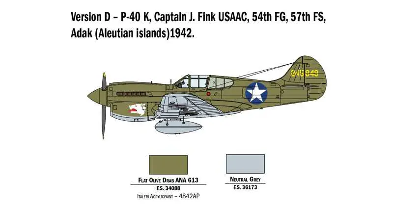P-40E-K Kittyhawk (Italeri 1:48) 