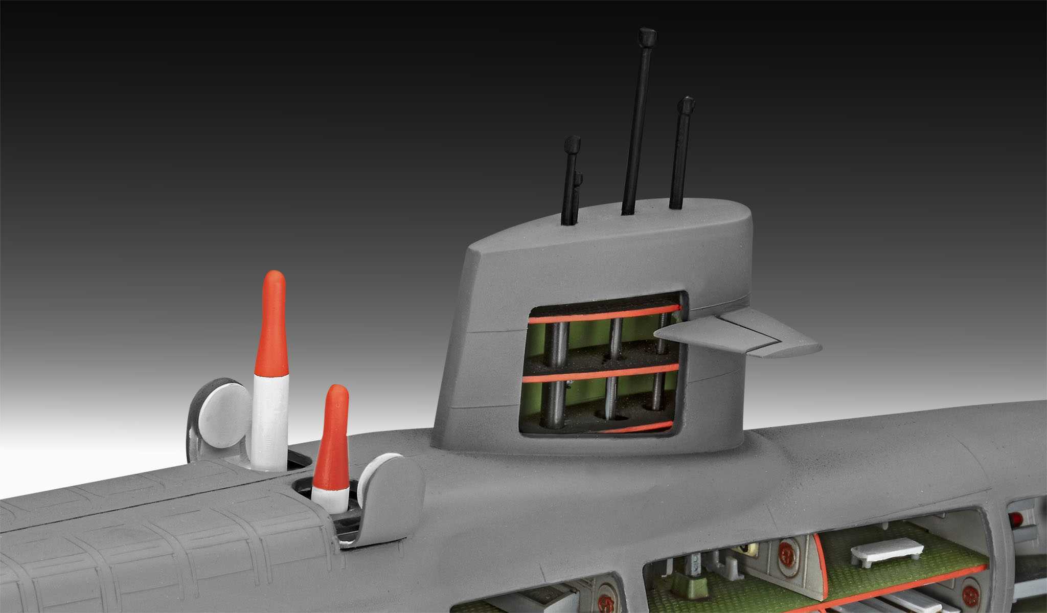 Ponorka - S.S.B. Abraham Lincoln with Interior (1:253)