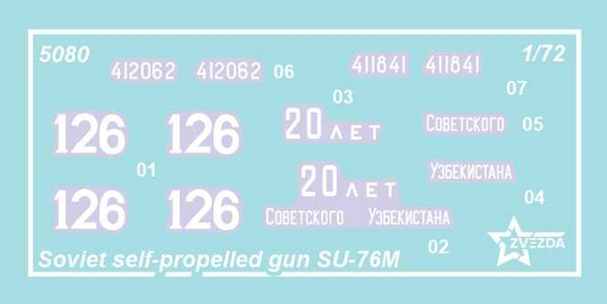 Soviet self-propelled gun SU-76M (1:72)