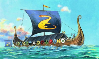 Drakkar Oseberg (Směr 1:180)