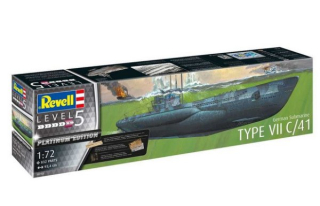 Ponorka German Submarine Type VII C-41 (Platinum Edition) (Revel1:72) 