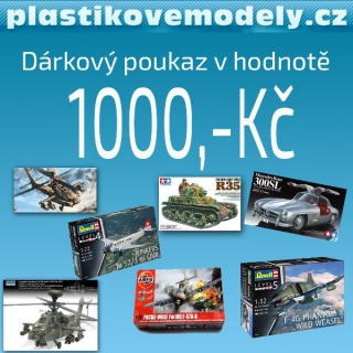 Dárkový poukaz v hodnotě 1000,-Kč