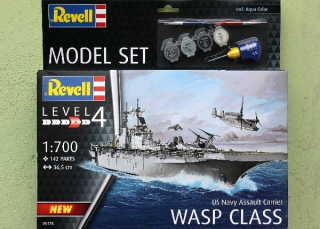 Assault Carrier USS WASP CLASS set model (Revell 1:700)