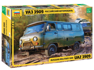 UAZ 3909 Russian Military Van (Zvezda 1:35) 