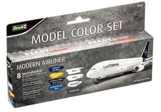 Sada barev Aqua Color - Modern Airliner (8 x 17ml)