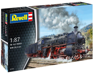 Express Locomotive BR 18 505 with Tender 2'3' T38 (1:87)