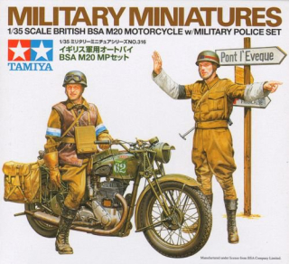 BSA M20 Vojenská policie(Tamiya 1:35)